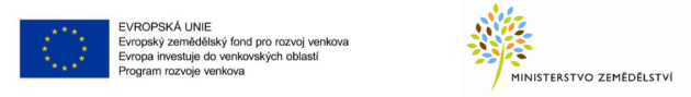 Na obrázku je vlajka EU s českým textem o Evropském zemědělském fondu pro rozvoj venkova, vpravo stylizované logo českého Ministerstva zemědělství ve tvaru stromu a zmínka o „PERENA pekingské kachny“ a „jednodenní kachňata“.